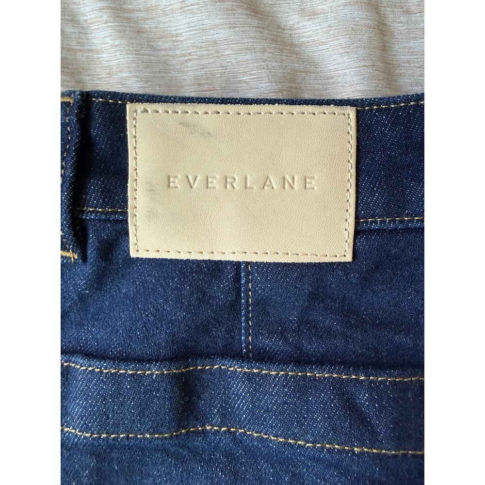 everlane the utility barrel jean women size 26 regular length dark blue denim - Picture 4 of 8